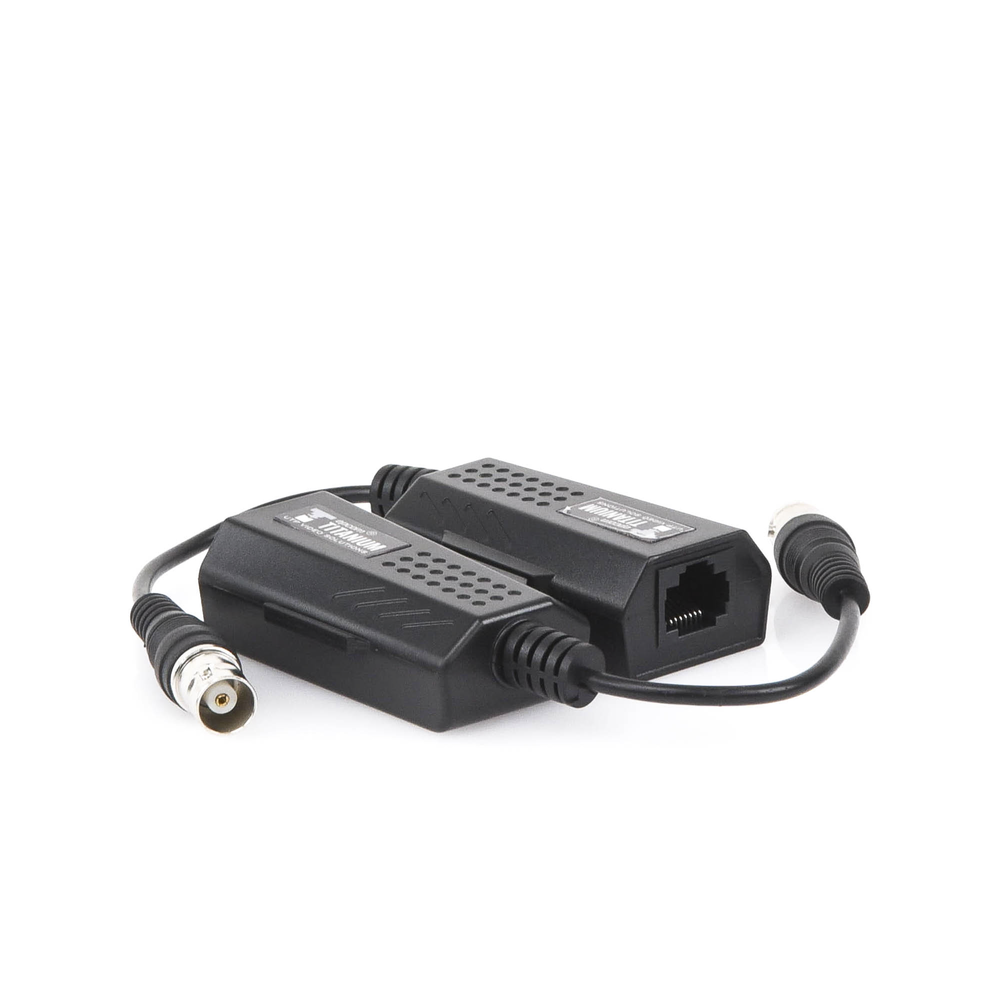 Kit EXTENSOR IP por cable CABLE COAXIAL para distancias de HASTA 200 m /REUTILIZA EL CABLEADO EXISTENTE PARA CONECTAR CÁMARAS IP / No Requiere Energía / Transmisión en Tiempo Real / Protección Contra Sobretensiones Incorporada.