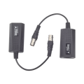 Kit EXTENSOR IP por cable CABLE COAXIAL para distancias de HASTA 200 m /REUTILIZA EL CABLEADO EXISTENTE PARA CONECTAR CÁMARAS IP / No Requiere Energía / Transmisión en Tiempo Real / Protección Contra Sobretensiones Incorporada.
