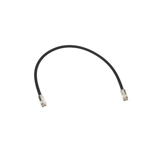 Cable de interconexión entre preselector y multiacoplador de longitud dependiente de las frecuencias.