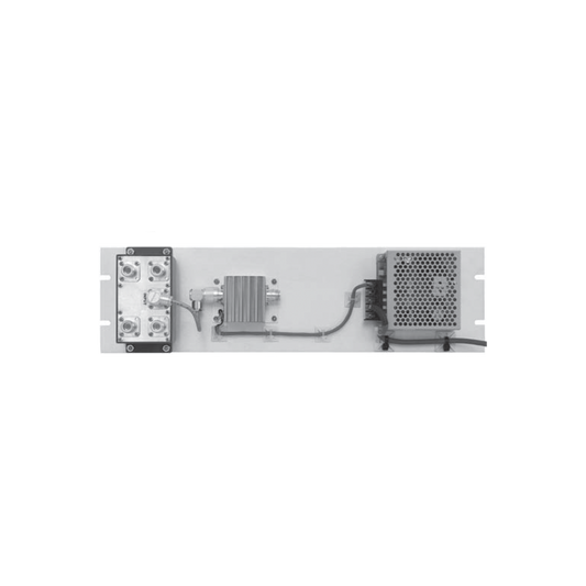  Multiacoplador de 400-512 MHz, 4 Salidas, 40 MHz y 0-18 dB de Ganancia.