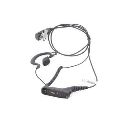 Micrófono de Solapa con Audífono Ajustable al oído. Para Motorola MOTOTRBO XPR6500/XPR6550/DGP4150/DGP6150