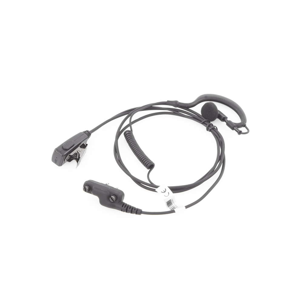 Earhook Headset Microphone for ICOM IC-F11/ 14/ 3021/ 3013/ 3103/ 3003, IC-F1000/2000, attaches to the equipment with screws