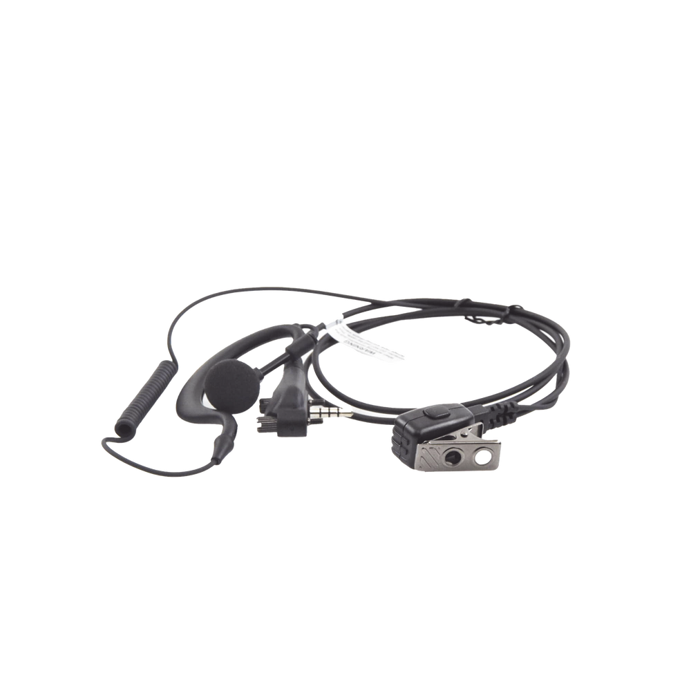 Micrófono de solapa con auriculares de gancho en forma de G para VERTEX VX160/231/180/210/400