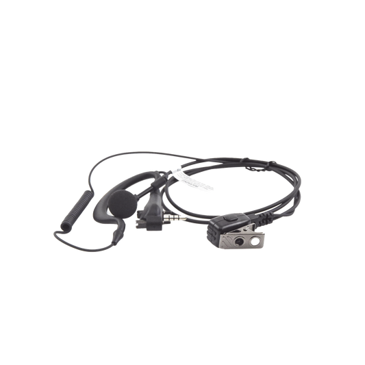 Micrófono de solapa con auriculares de gancho en forma de G para VERTEX VX160/231/180/210/400