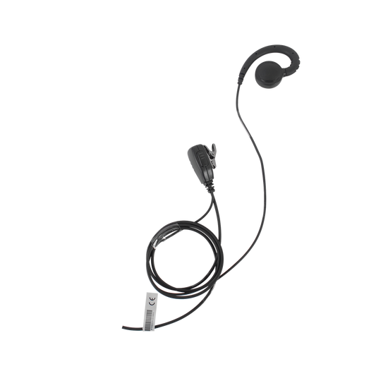 Micrófono de solapa con audífono ajustable al oído para HYT TC-610P/TC-780