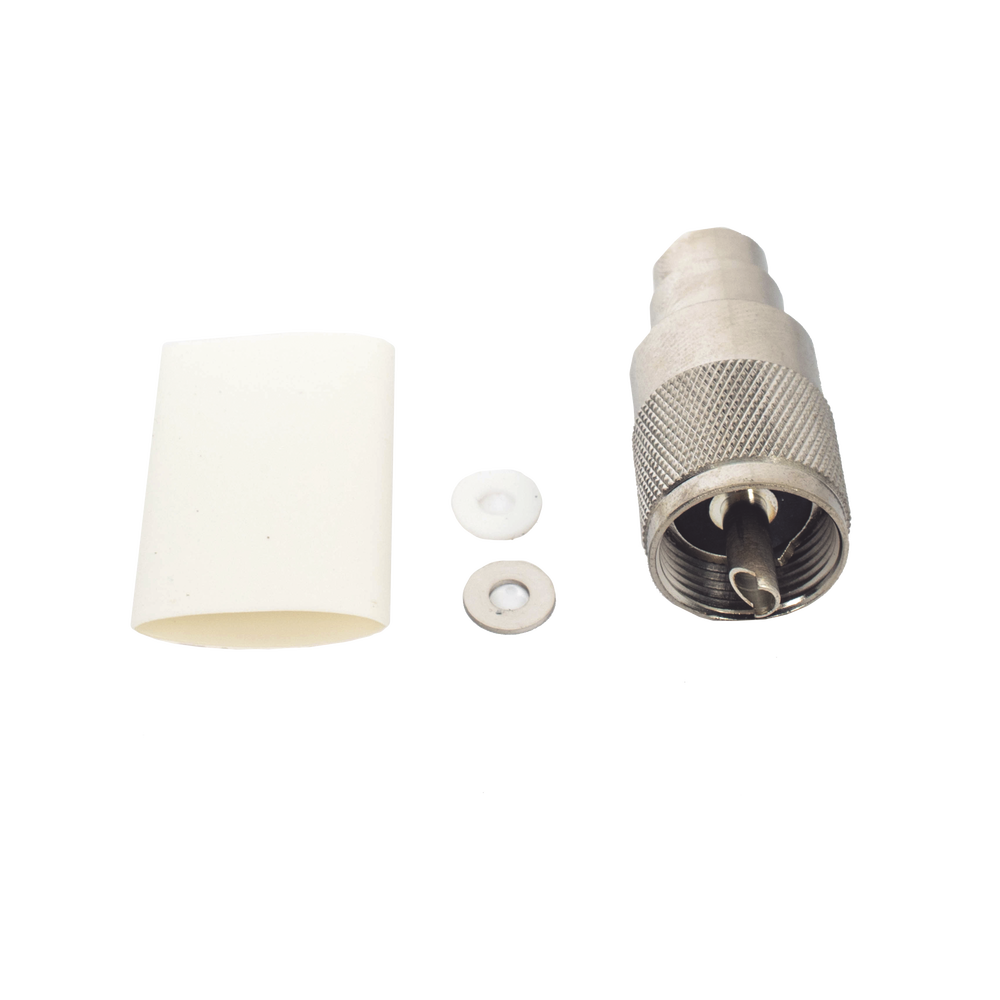 VHF marine antenna in fiberglass in the range of 156 to 163 MHz.