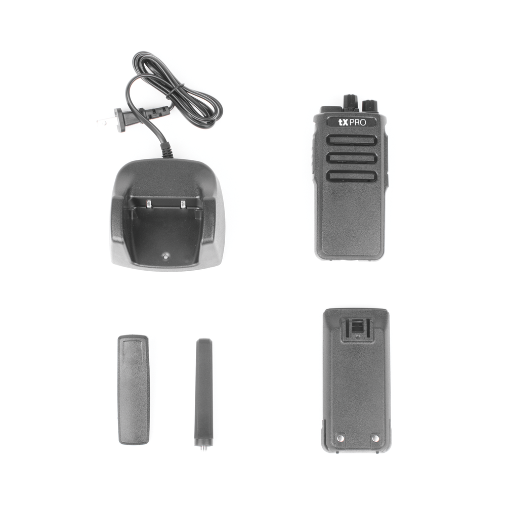 Radio Portátil UHF, 5W de Potencia, Scrambler de Voz, Alta Cobertura, 400-470 MHZ