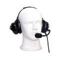 Auriculares con orejeras acolchonadas de gel con micrófono flexible con cancelación de ruido para radios HYT TC-500/ 508/ 518/ 580/ 600/ 610/ 700 PD506, Motorola GP300/ SP-50/ P1225/ PRO3150/ MAG ONE/ EP150/350/ EP450/ DEP450