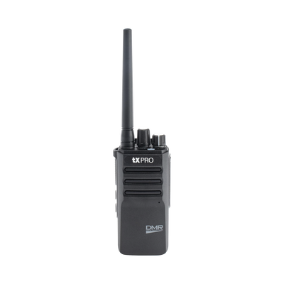 Radio Portátil Digital DMR en banda VHF 136-174 MHz / 5 Watts de Potencia Máxima / Incluye: Antena, Clip, Batería Y Carg