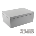 Gabinete de Aluminio para Exterior (IP66) de 390 x 280 x 158 mm con Rápida Disipación de Calor, Cierre por Tornillos con Bisagra.