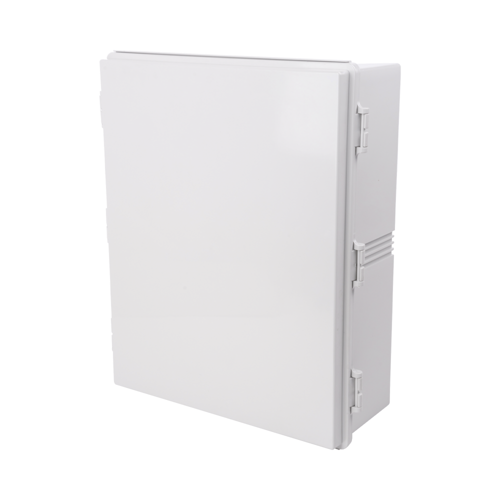 Gabinetes NEMA, cuerpo gris, cubierta gris para interior y exterior (400 x 500 x 160 mm), incluye panel