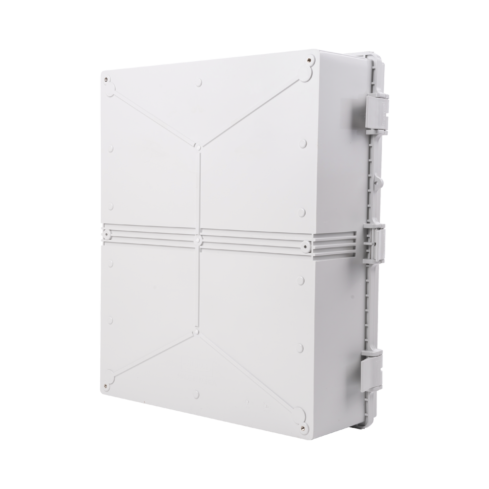 Gabinetes NEMA, cuerpo gris, cubierta gris para interior y exterior (400 x 500 x 160 mm), incluye panel