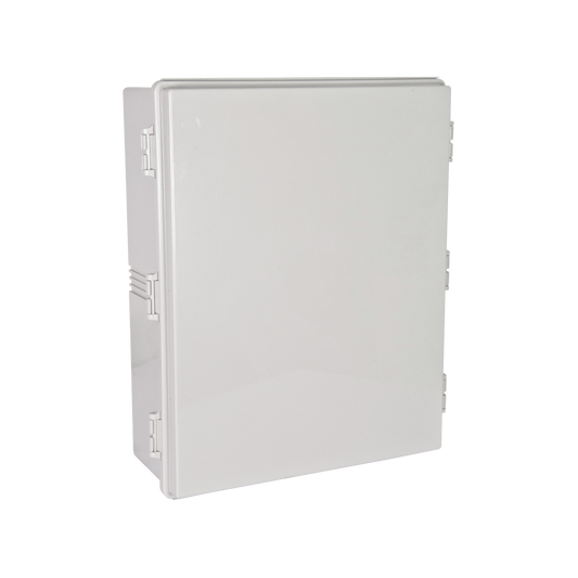 Gabinetes NEMA, cuerpo gris, cubierta gris para interior y exterior (400 x 500 x 160 mm), incluye panel