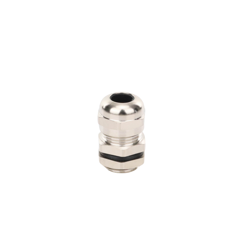 Metal Gland Type Connector for Cable from 3 to 6.5 mm in Diameter.