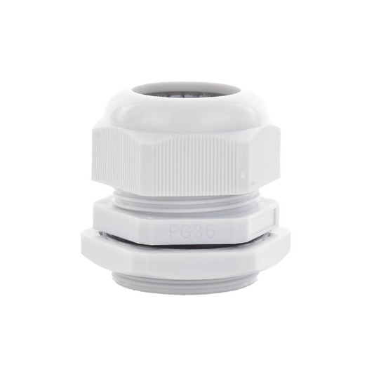 Conector Plástico Tipo Glándula para Cable de 22 a 32 mm de Diámetro.