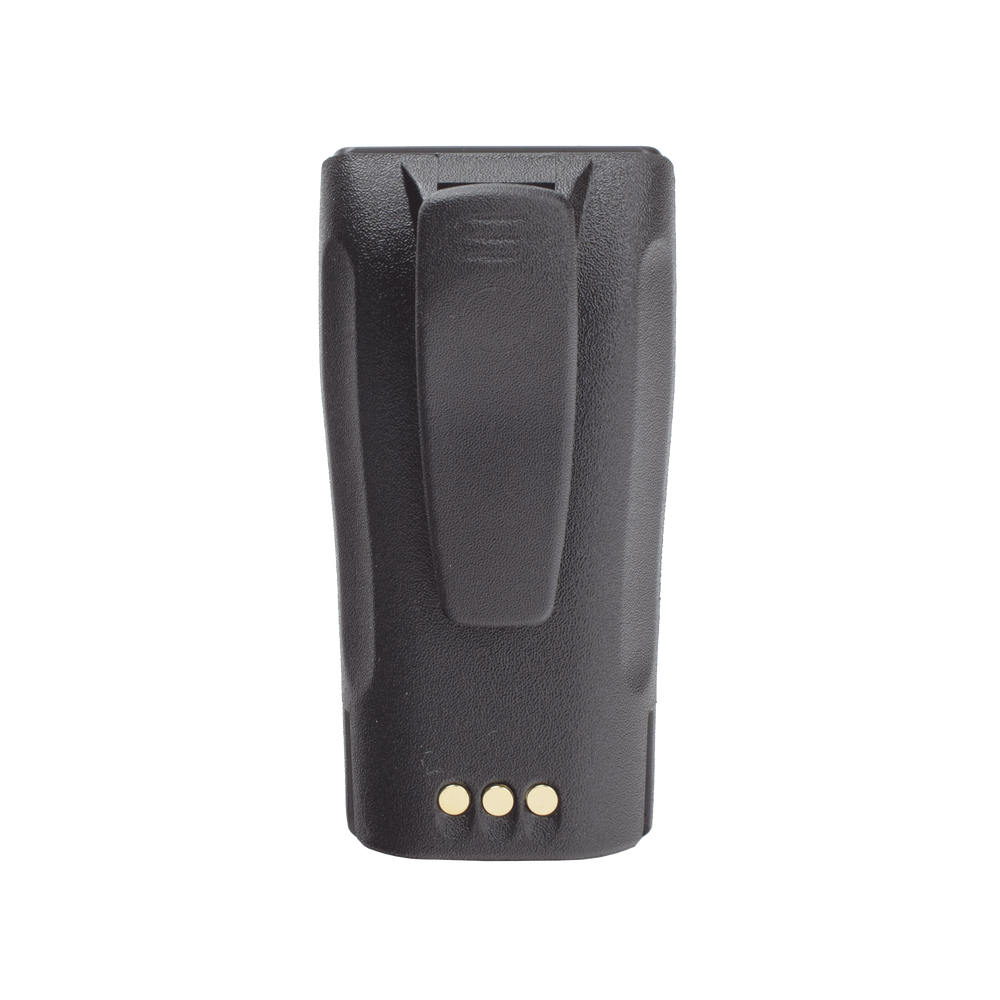 Li-Ion battery, 2500 mAh. Alternative to HNTN4497 for the Motorola EP-450/ DEP 450/ CP200/ CP250/ PR400/ GP3388/ CP080/ 150/ 200 radio. (includes clip)