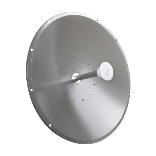 Antena direccional de 3 ft, Ganancia de 32 dBi, Frecuencia (4.9 - 5.8 GHz), Conectores N-Hembra, incluye montaje para torre o mástil 