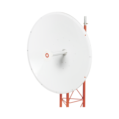 Antena direccional de 3ft, 4.9 a 7.1 GHz, Ganancia 34 dBi, Conectores N-hembra, Polarización doble, incluye montaje para