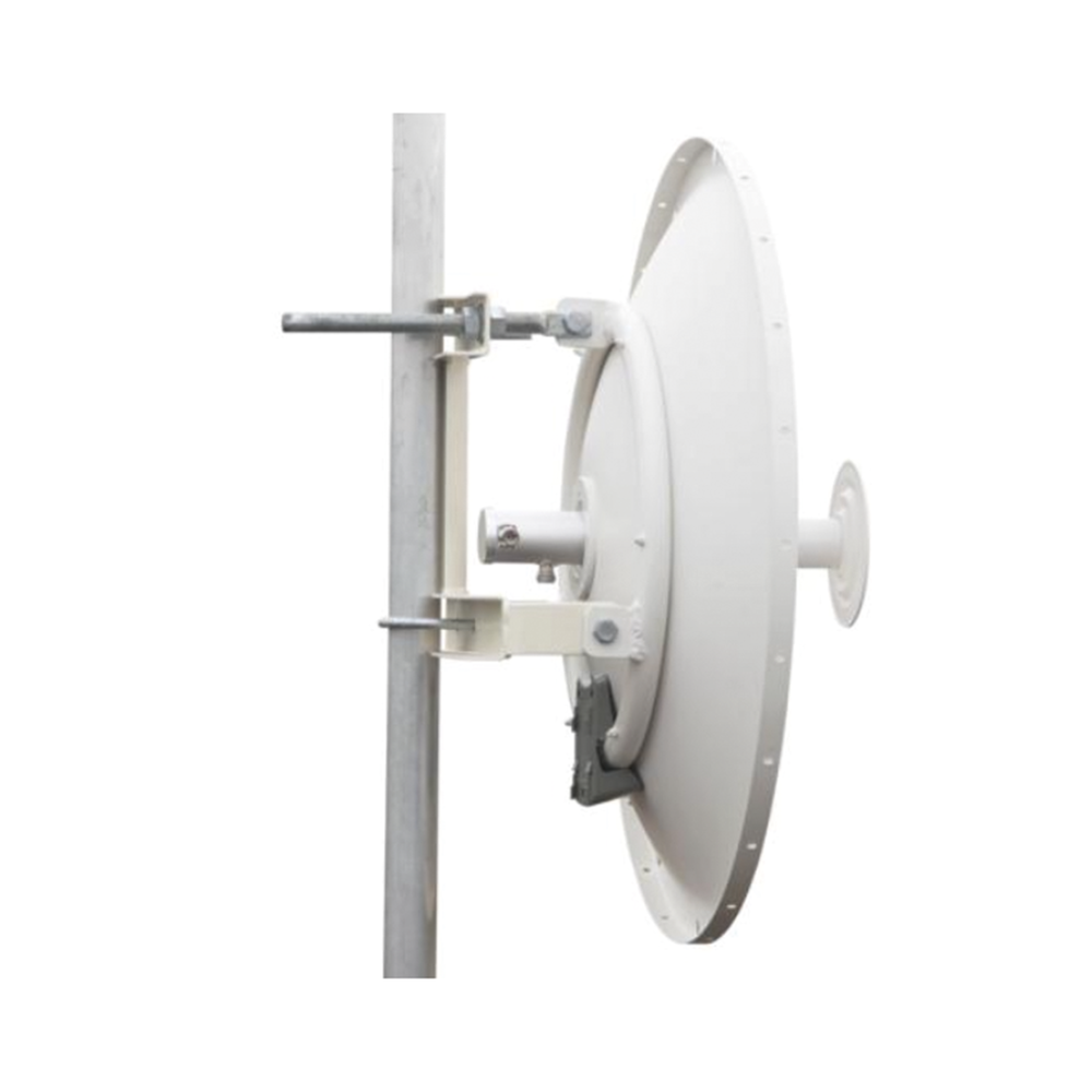2ft Directional Antenna, 5.1 to 7.1 GHz, 30 dBi Gain, N-Female Connectors, Dual Polarization, Includes Tower or Mast Mount