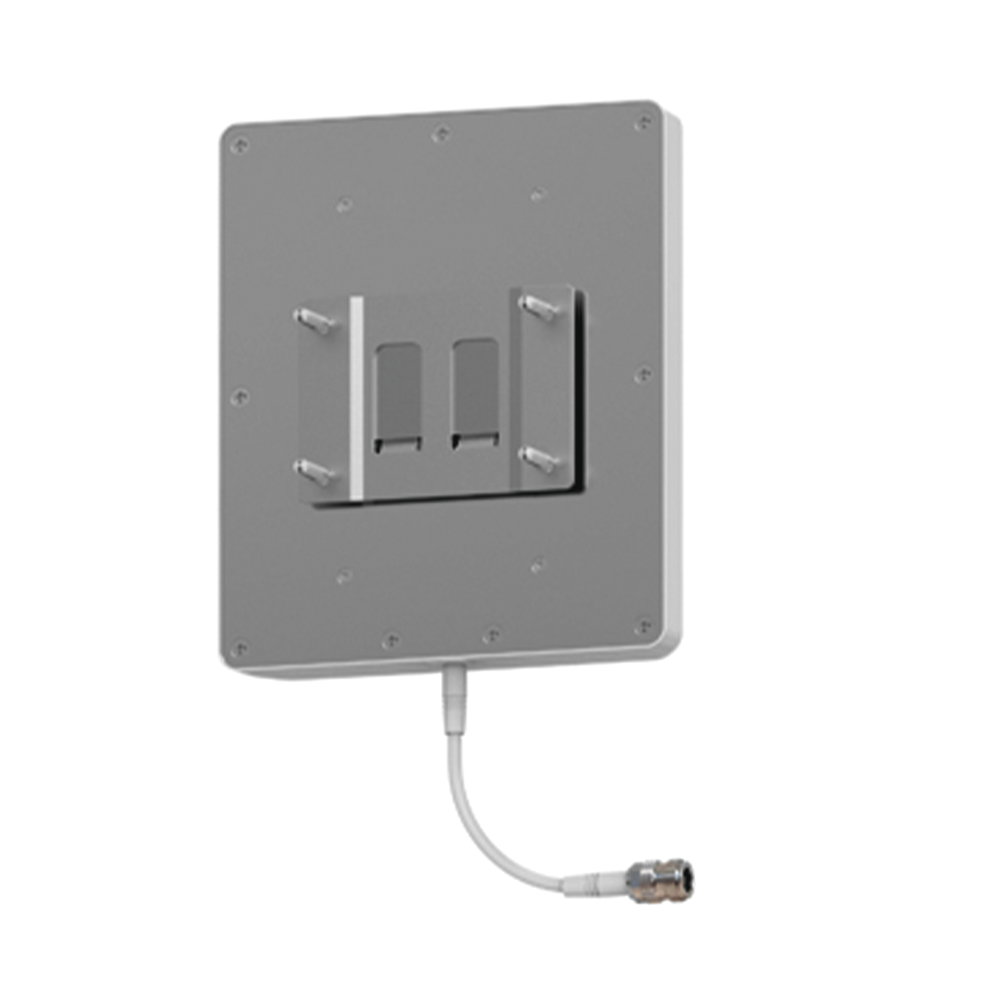 Antena direccional tipo Panel para interior o exterior, 806-960 / 1710-2500 MHz, 8dBi, con conector N-Hembra, incluye montaje para pared