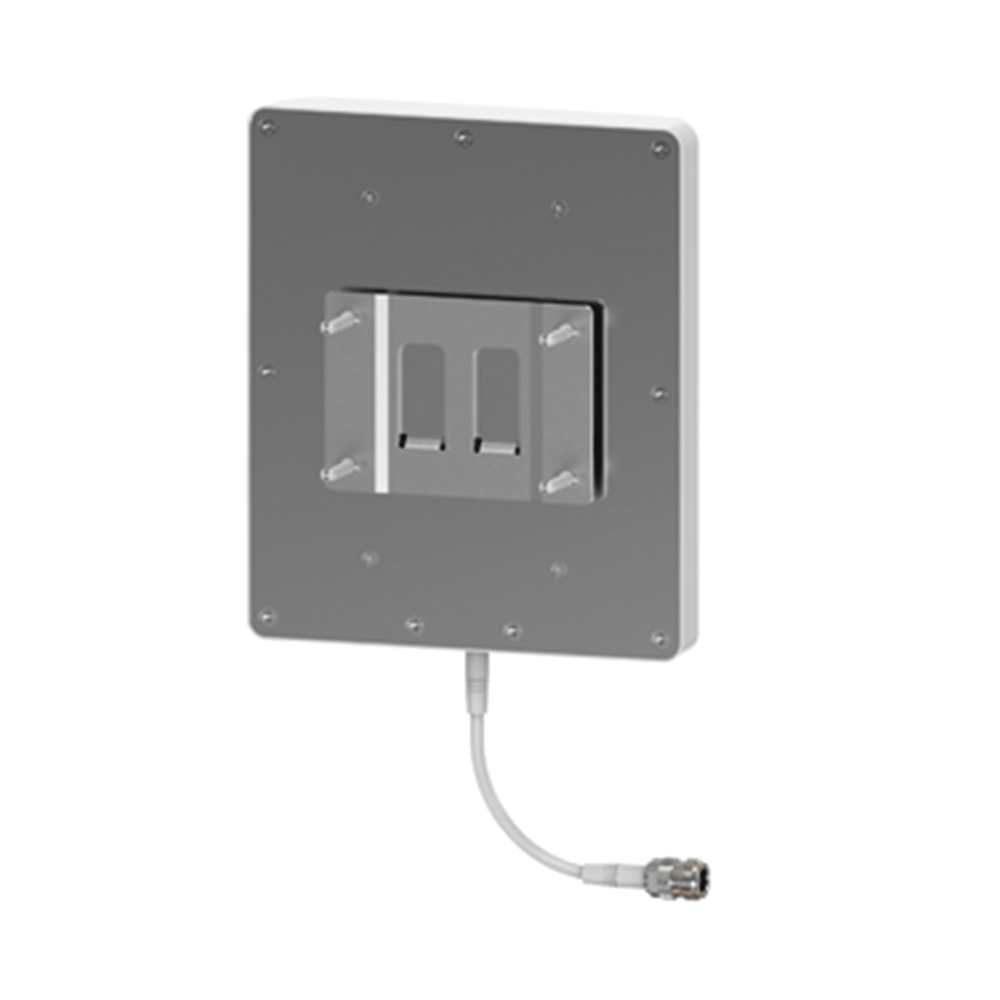 Antena direccional tipo Panel para interior o exterior, 806-960 / 1710-2500 MHz, 8dBi, con conector N-Hembra, incluye montaje para pared