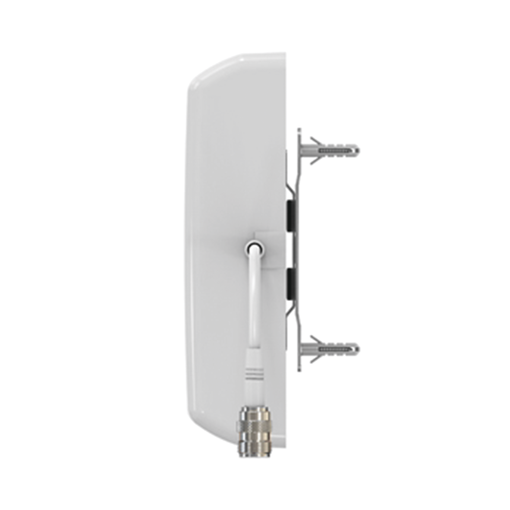 Antena direccional tipo Panel para interior o exterior, 806-960 / 1710-2500 MHz, 8dBi, con conector N-Hembra, incluye montaje para pared