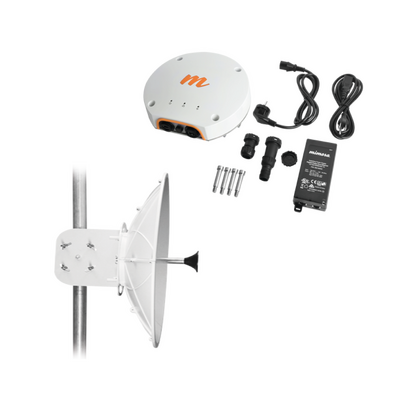 Radio Backhaul PTP de alto rendimiento, MIMO 4x4:4ac, IP67, 10.0–11.7 GHz, hasta 1.5 Gbps, conectorizado con antena de 3