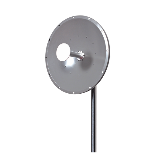 Antena direccional de 2 ft,  5.1 - 5.8 GHz, Ganancia 30 dBi, Conectores N-hembra, Montaje y Jumper incluidos