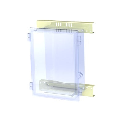 Montaje de poste para gabinete NEMA TXG-4050 y TXT-4050.
