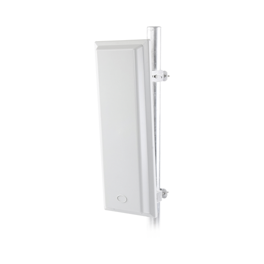 Antena Sectorial 90°,Doble Rango de frecuencia (2.4 a 2.5 GHz) y (5.1 a 6.5 GHz), Alta ganancia  de 19 dBi, Conectores SMA-hembra , Montaje y jumpers incluidos