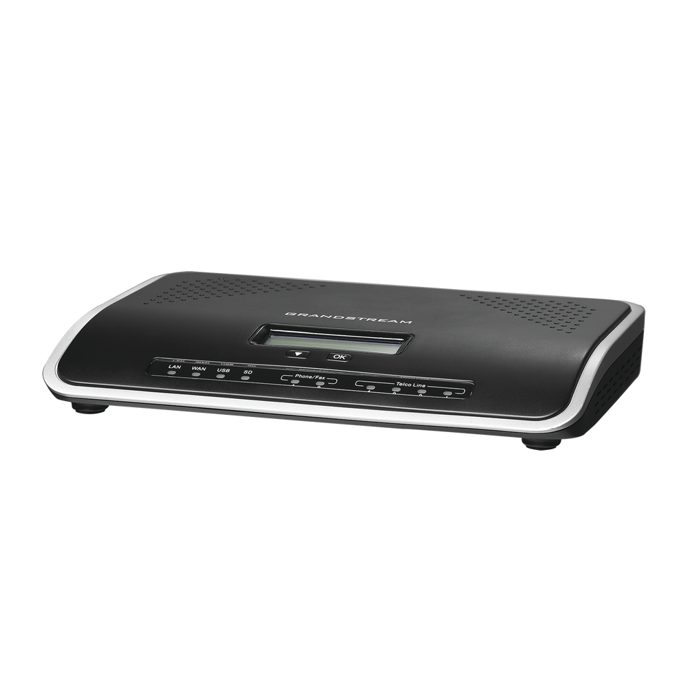 Conmutador IP-PBX de 4 puertos FXO + 2 FXS, 45 llamadas concurrentes, 500 usuarios y doble puerto Gigabit