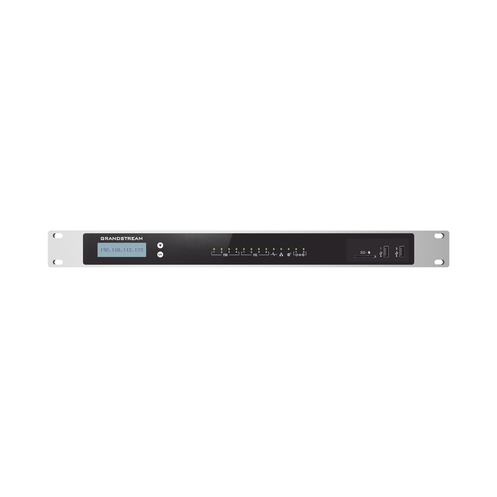 Conmutador IP-PBX para hasta 2000 usuarios y 300 llamadas simultaneas, 4FXO, 4FXS,  para solución de comunicaciones unificadas y colaboración
