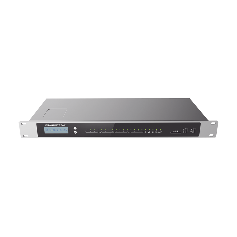 Conmutador IP-PBX para hasta 1500 usuarios y 200 llamadas simultaneas, 8FXO, 8FXS, solución para PyMEs 