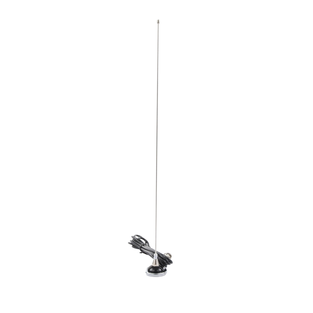 Antena Móvil VHF/UHF 140-500 MHz, Ajustable en Campo, Ganancia Unitaria