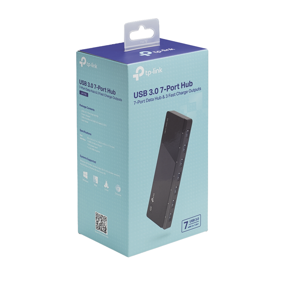 HUB 3.0 adapter, with 7 USB ports, 12V to 2A