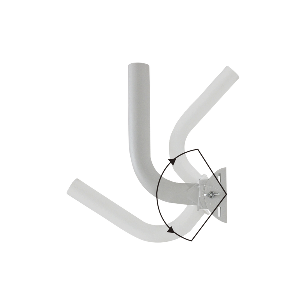Montaje universal flexible para instalación en poste o pared, compatible con equipos Ubiquiti, Mimosa, Cambium y Altai