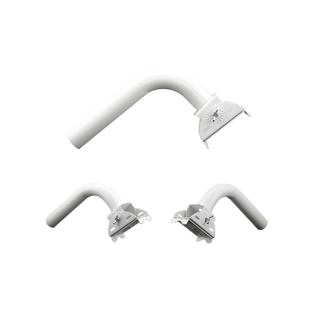 Montaje universal flexible para instalación en poste o pared, compatible con equipos Ubiquiti, Mimosa, Cambium y Altai 