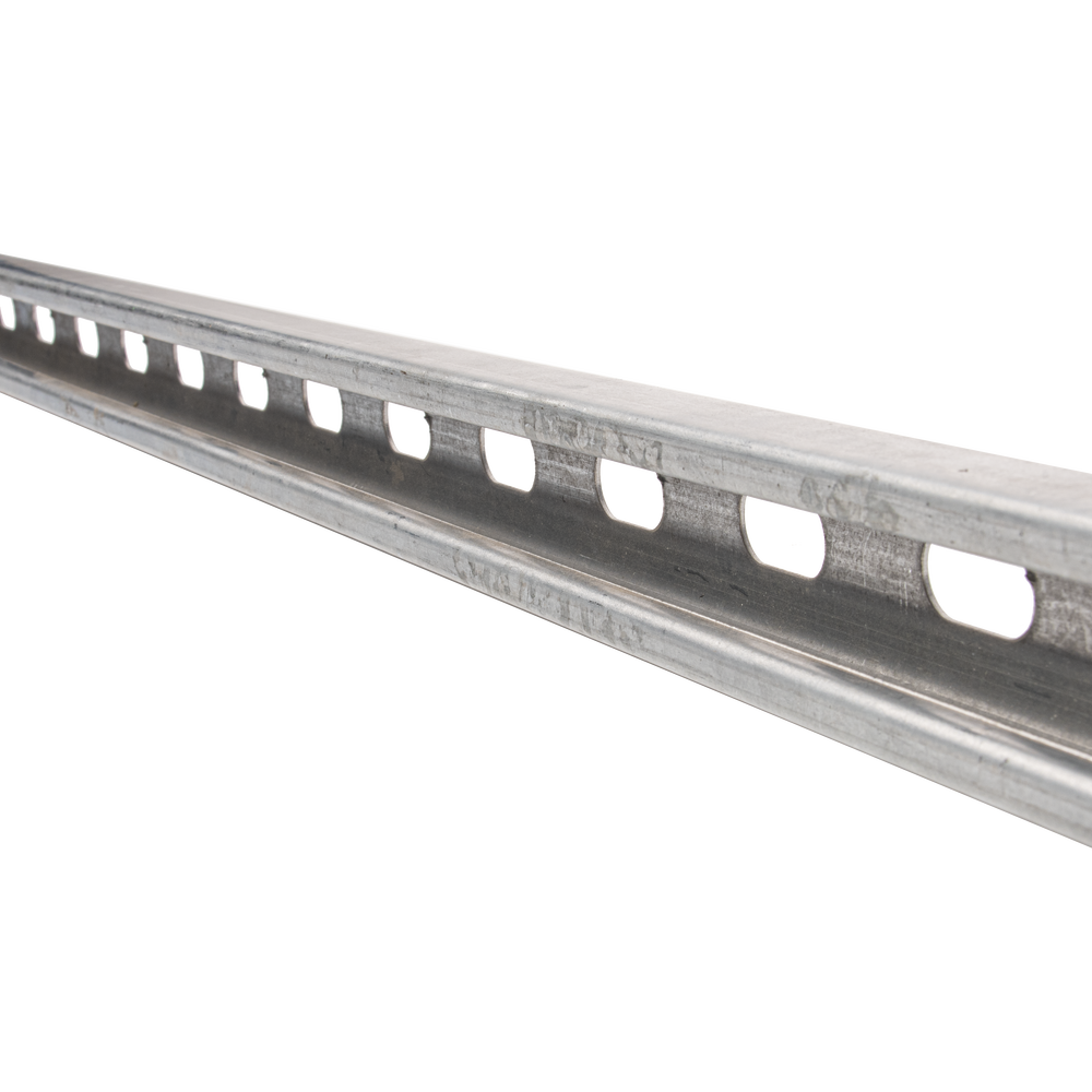 Unicanal perforado 4x2, 3000 mm, con acabado Electro Zinc