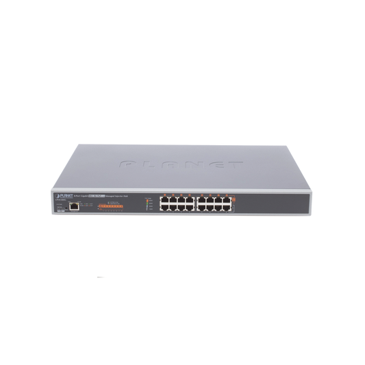 Inyector HUB Adminsitrable Ultra PoE 802.3af/at 8 puertos Gigabit Potencia 400W