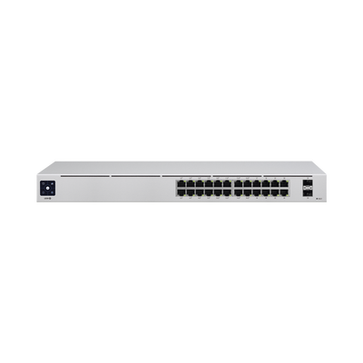 UniFi Switch USW-24-POE Gen2, Capa 2 de 24 puertos (16 puertos PoE 802.3af/at + 8 puertos Gigabit) + 2 puertos 1G SFP, 9