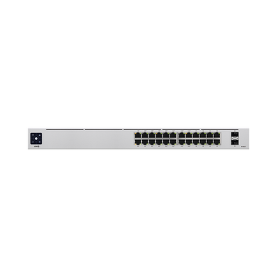 UniFi Switch USW-24-POE Gen2, Capa 2 de 24 puertos (16 puertos PoE 802.3af/at + 8 puertos Gigabit) + 2 puertos 1G SFP, 9