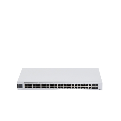 UniFi Switch USW-48-POE, Capa 2 de 48 puertos (32 puertos PoE 802.3af/at + 16 puertos Gigabit) + 4 puertos 1G SFP, 195W,