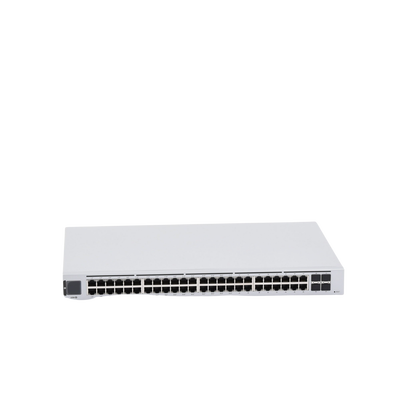 UniFi Switch USW-48-POE, Capa 2 de 48 puertos (32 puertos PoE 802.3af/at + 16 puertos Gigabit) + 4 puertos 1G SFP, 195W,