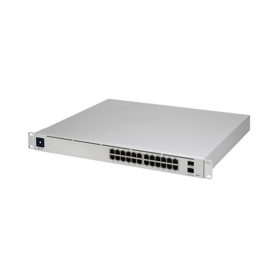 UniFi Switch USW-Pro-24-POE Gen2, Capa 3 de 24 puertos PoE 802.3at/bt + 2 puertos 1/10G SFP+, 400W, pantalla informativa