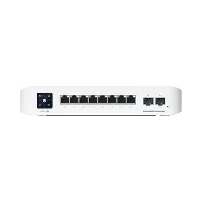 Switch UniFi PRO 8 POE Administrable de 6 Puertos GbE POE 802.3at/af / 2 puertos GBE POE 802.3bt / 2 puertos SFP+ / 120W