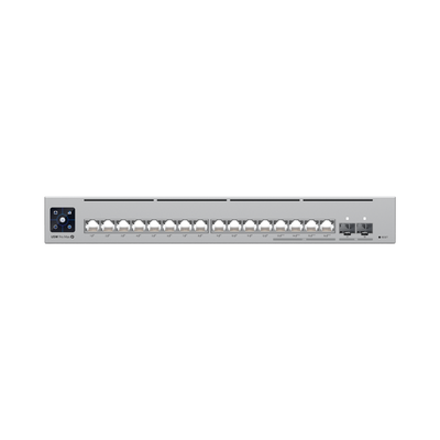 UniFi Switch Pro Max PoE con funciones capa 3, 16 puertos GbE EtherLight RGB (4 pts 2.5 GbE POE++ / 12 pts 1 GbE POE+ / 