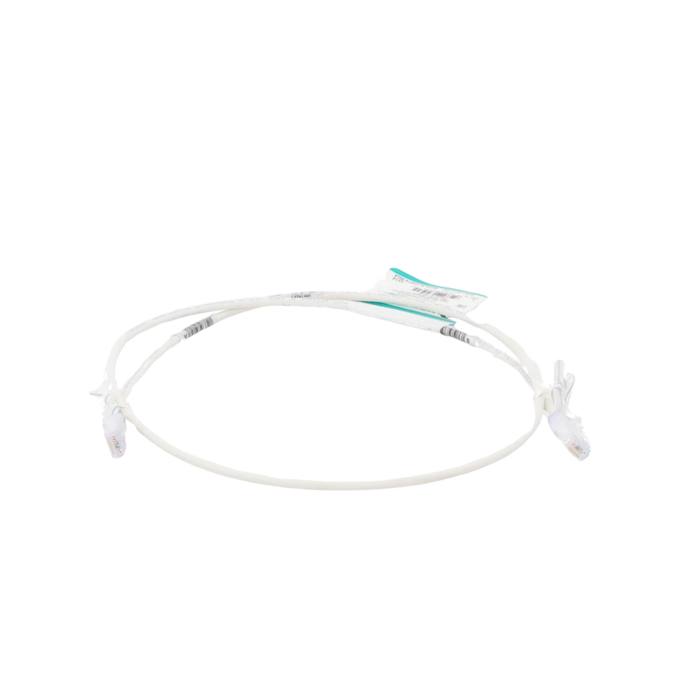 Cable de Parcheo TX6, UTP Cat6, Diámetro Reducido (28AWG), Color Blanco Mate, 3ft