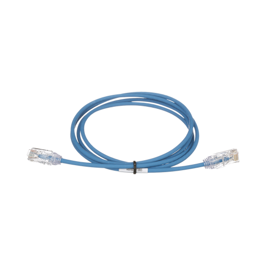Cable de Parcheo TX6, UTP Cat6, Diámetro Reducido (28AWG), Color Azul, 6ft 