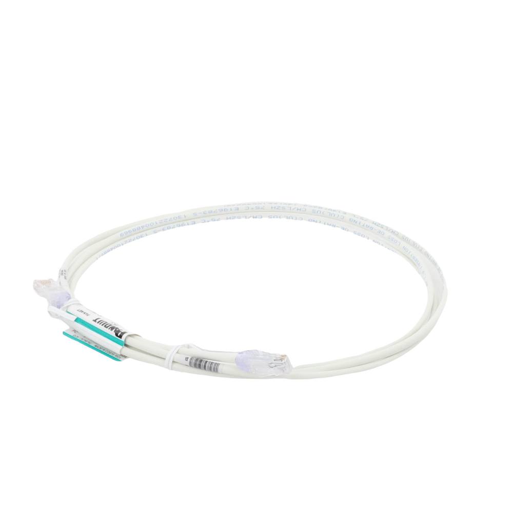Cable de Parcheo TX6, UTP Cat6, Diámetro Reducido (28AWG), Color Blanco Mate, 7ft