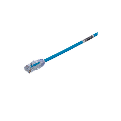 Cable de Parcheo UTP Cat6A, CM/LSZH, Diámetro Reducido (28AWG), Color Azul, 1.5 metros